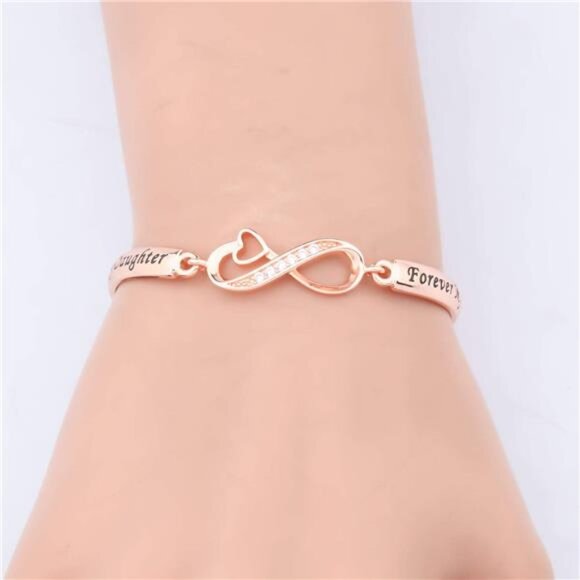 Infinity Rose Gold Bracelet - 'Forever My Friend' Gift for Daughter - Picture 5 of 6
